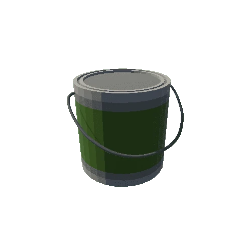 Green Paint Can